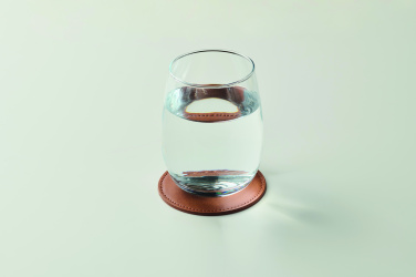 Logotrade promotional item picture of: Round coaster in PU